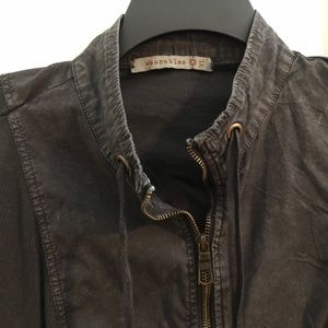 NWOT XCVI Wearables Distressed Dark Grey Jacket – Sz. XL – Orig $155 - RARE!